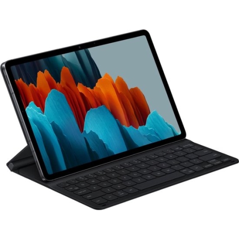 Samsung Bookcover Hoesje Keyboard - Tab S7 / S8 - Zwart