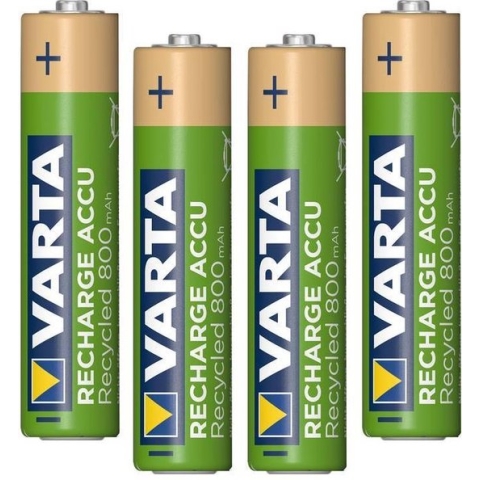 Varta Recycled Oplaadbare AAA Batterijen | 800 mAh | NiMH