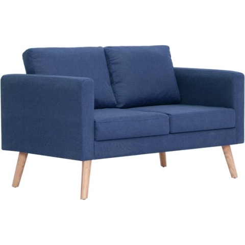 vidaXL-Tweezitsbank-stof-blauw