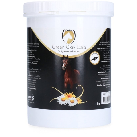 Excellent Groene Leem Extra - Bevordert de doorbloeding en helpt bij zware benen - Geschikt voor paarden - 1 kg