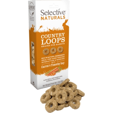 Supreme Selective Naturals Country Loops - Knaagdiersnack - 80 g