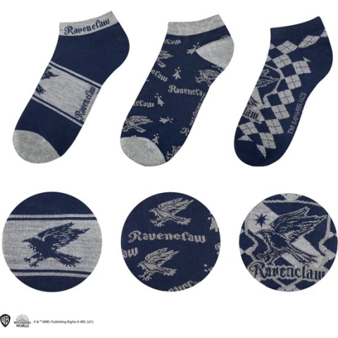 Cinereplicas Ravenclaw / Ravenklauw enkelsokken set - Harry Potter