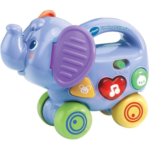 VTech Baby Speelpret Olifantje - Educatief Babyspeelgoed - Interactief Speelgoed met Geluid