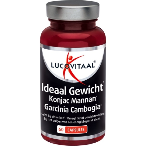 Lucovitaal Ideaal Gewicht Konjac Mannan Garcinia Cambogia - Voedingssupplement - 60 capsules