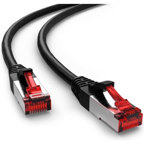 Wentronic 68687 - Cat 6 UTP-kabel - RJ45 - 0.5 m - Zwart