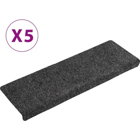 vidaXL-Trapmatten-5-st-65x21x4-cm-naaldvilt-grijs