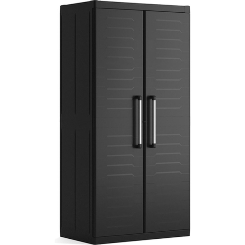 Keter Detroit XL Hoge Kast - 4 planken - 89x54x182cm - Zwart