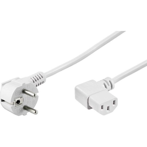 Goobay Stroomkabel met C13 plug - wit - 3 meter