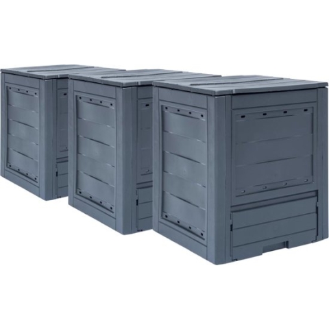 vidaXL-Compostbakken-3-st-780-L-60x60x73-cm-grijs