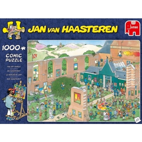 Jan van Haasteren De Kunstmarkt puzzel - 1000 stukjes