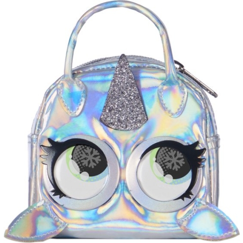 Purse Pets - Micro - Stijlvolle kleine handtas Narwow Narwhal met rollende ogen