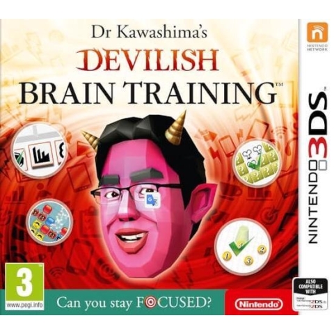 Nintendo Dr Kawashima's Devilish Brain Training: Can You Stay Focused?, 3DS Standaard Nintendo 3DS