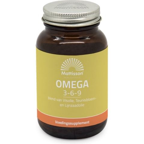 Mattisson - Omega 3-6-9 - Vis- teunisbloem- en lijnzaadolie - 60 capsules
