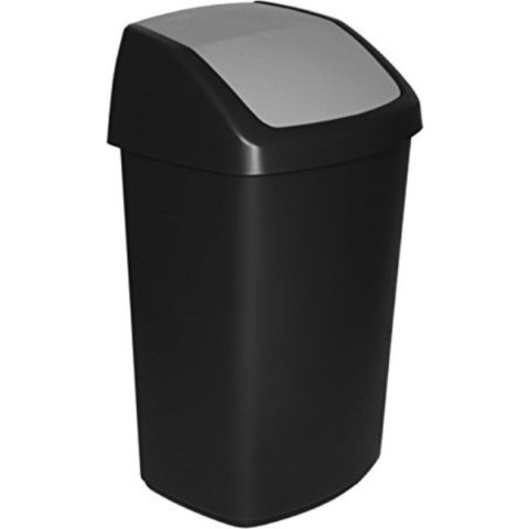 Curver Swing Afvalbak - Kunststof - 50L - Zwart