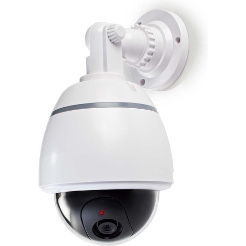 Dummy Beveiligingscamera - Dome - Batterij Gevoed - Binnen - Wit