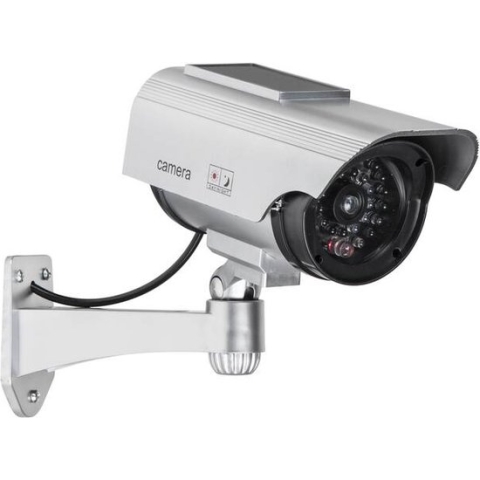 Haushalt 70306 Solar dummy beveiligingscamera - LED-camera - incl. muurbevestiging