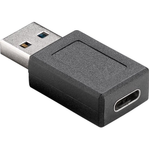 USB-A - USB-C Adapter - USB 3.2 Gen 1 - Zwart