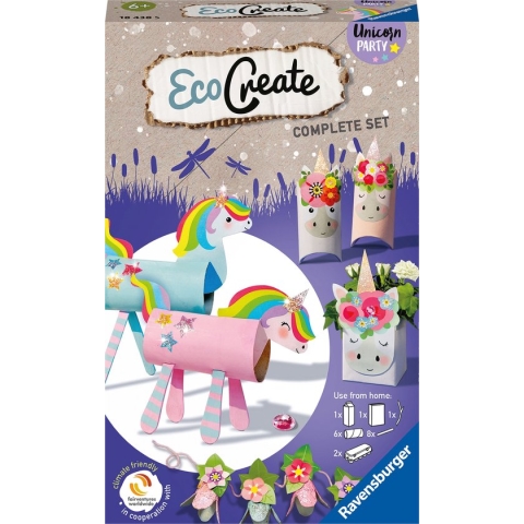 Ravensburger EcoCreate Mini Unicorn Party - Hobbypakket - Knutselen met oude verpakkingen