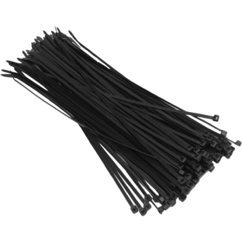 Goobay Tie-wraps - 200 x 2,5mm - Weersbestendig - 100 stuks - Zwart