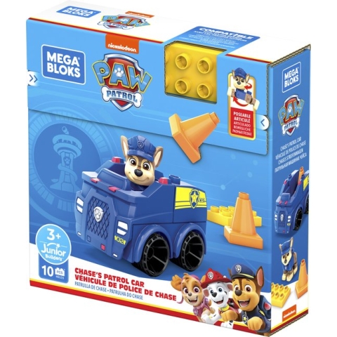 Mega Bloks Paw Patrol Chase's Patrouillewagen - 9 bouwstenen