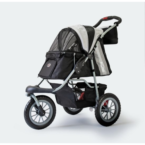 InnoPet Comfort EFA ECO - Hondenbuggy - Zwart/Zilvergrijs - 87x50x102cm