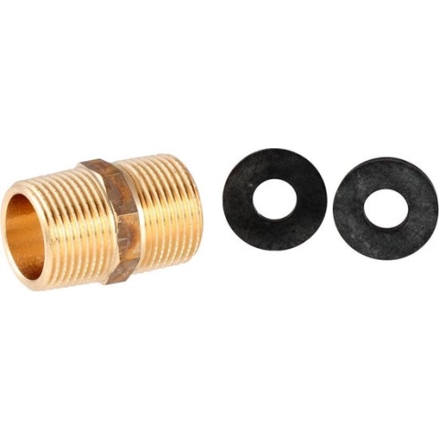 Scanpart aanvoerslang verbindingsset - Geschikt voor wasmachine - Inclusief 1 metalen aanvoerverbinder 3/4" x 3/4"- 2 o afdichtingsringen