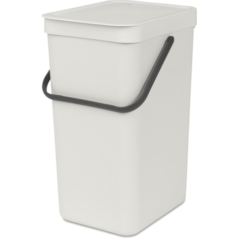 Brabantia Sort & Go Prullenbak - 16 liter - Light Grey