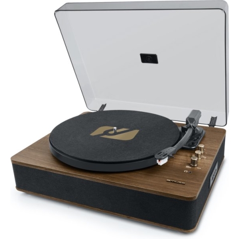 Muse MT-106BT - Stereo platenspeler met bluetooth en encoding-functie, hout