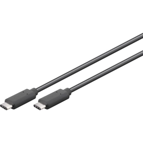 Goobay USB-C naar USB-C kabel - USB3.0 - tot 20V/3A / zwart - 0,50 meter