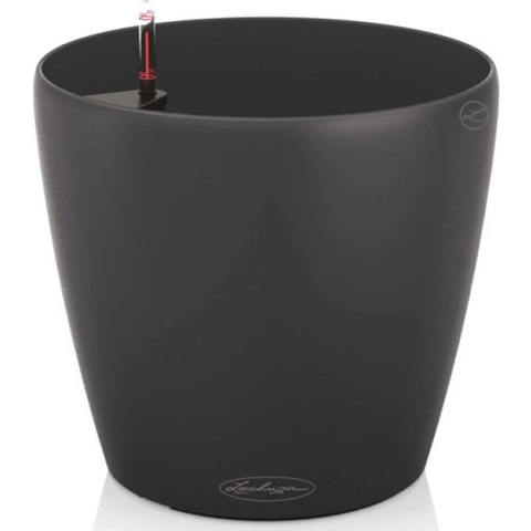 LECHUZA CLASSICO COLOR 43 - Plantenbak - ALL-IN-ONE set - leisteengrijs