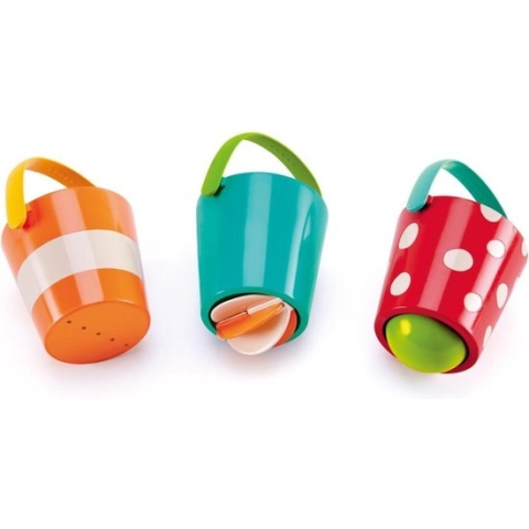 Bucket set Happy Buckets with holes 3 Pieces