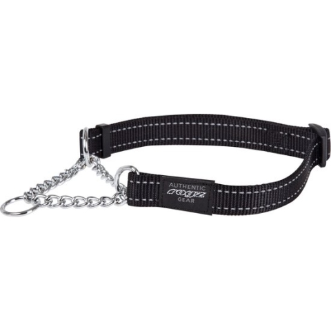 Rogz For Dogs Fanbelt Halfslip Halsband Zwart