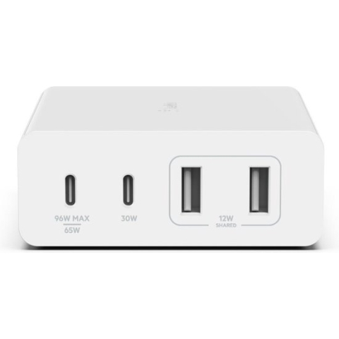 Belkin Boost-Up Charge Pro Adapter - 4-poorts - USB-C - 108W - Wit