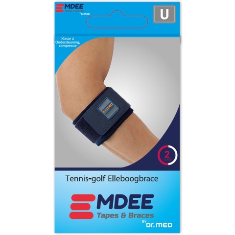 Emdee - Tennis/Golf Elleboogbrace - Universeel - Blauw