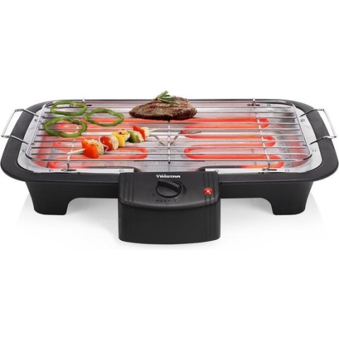 Tristar BQ-2813 Elektrische Barbecue - Tafel BBQ - Grillrooster 38 x 22 cm - Zwart