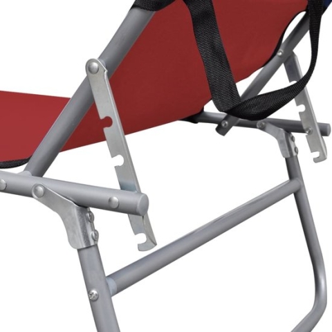 vidaXL-Ligbed-inklapbaar-met-luifel-staal-en-stof-rood