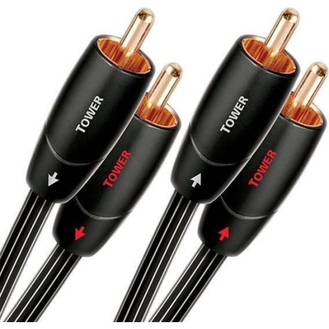 Audioquest Tower 2x RCA naar 2x RCA Kabel - Audio Kabel - 2m