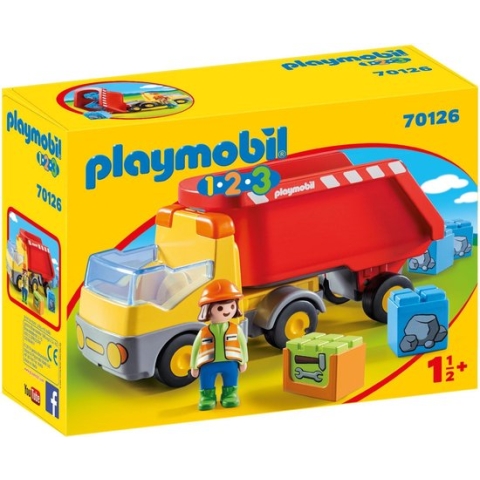 PLAYMOBIL 1.2.3 Kiepwagen - 70126