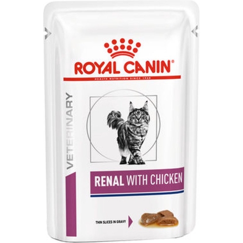 Royal Canin Renal Kat - zakjes 24 x 85 g kip