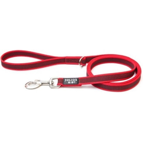 Julius K9 Super-Grip Hondenriem 1.8 m rood 216GM-R-1.8