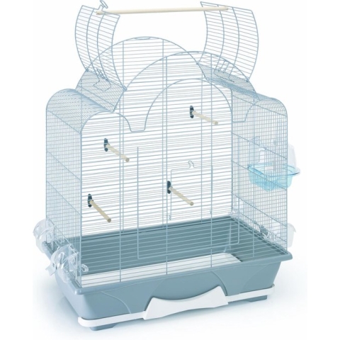 Savic Vogelkooi Melodie 50 Open - Grijs/Wit - 64 x 38 x 73.5 cm