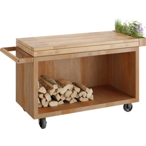 OFYR Mise en Place Tafel Corten 135 PRO Teakhout