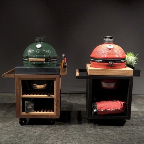 OFYR Kamado Table 65 PRO BBQ tafel - Corten - Concrete - BGE