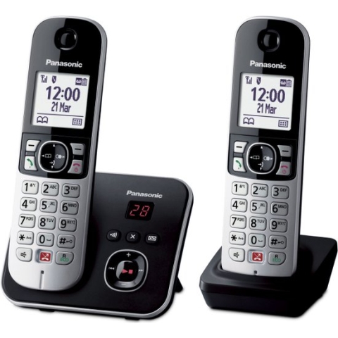 Panasonic KX-TG6862 - DECT-telefoon - Zwart/zilver - Nummerherkenning