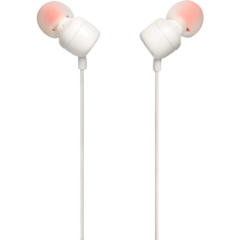 JBL T110 Wit - In-Ear Headphones met afstandsbediening