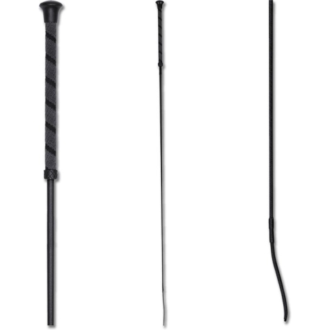 Waldhausen Dressuurzweep Antislip Zwart - Rijbenodigdheden - 110 cm