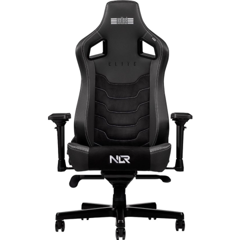 Next Level Racing Elite Gamestoel - Leer & Suède Editie - Zwart