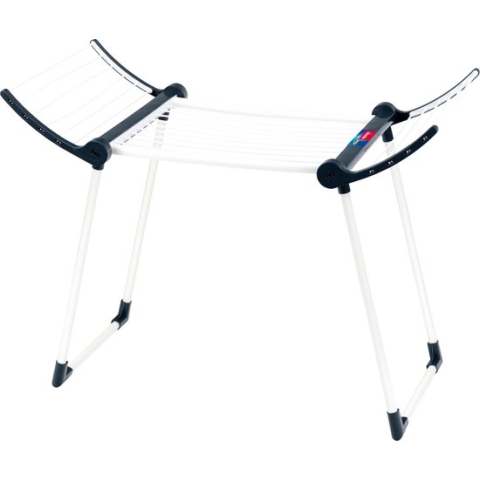 Klein Toys Vileda droogrek - vouwbare zijpanelen - 65x33x49,5 cm - ruimte voor poppenkleertjes of nat pluche speelgoed - zwart wit