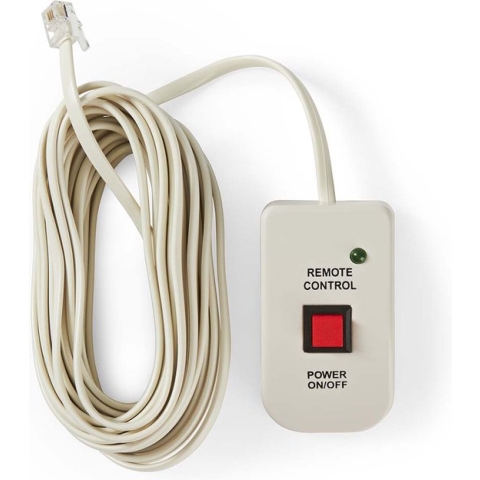 Afstandsbediening voor Inverter - 5.00 m - RJ10 - Wit