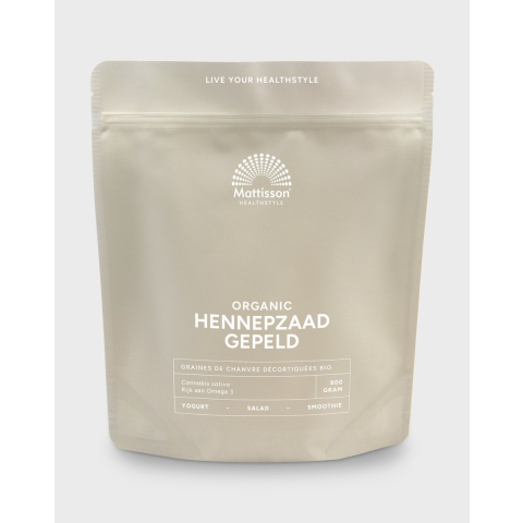 Mattisson Hennepzaad Gepeld Biologisch 800 gr